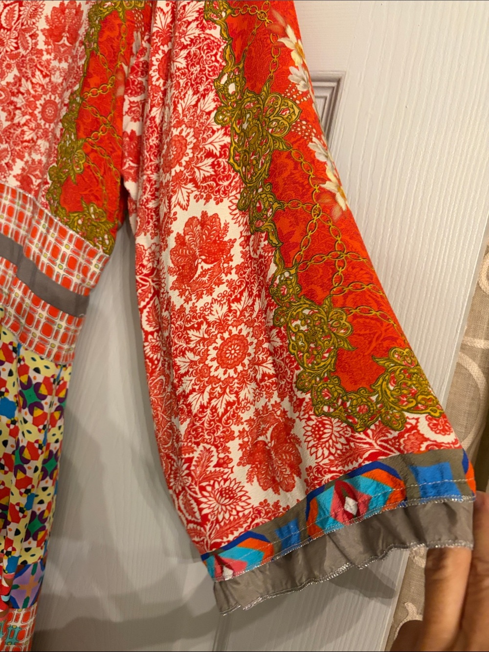 Johnny Was RAYNE patchwork dress XXL - Picture 4 of 6